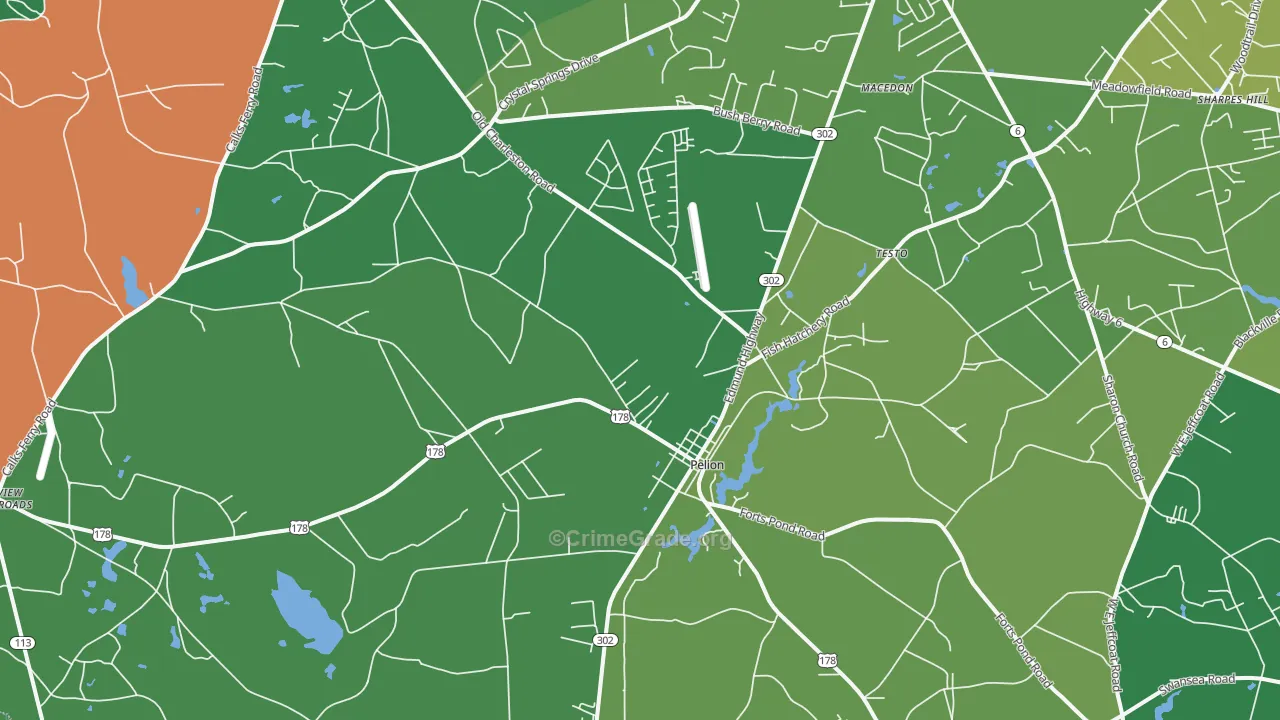 29123, SC Map of Vehicle Theft Rates
