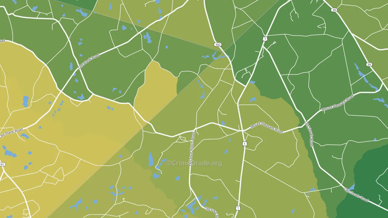 29129, SC Map of Vehicle Theft Rates