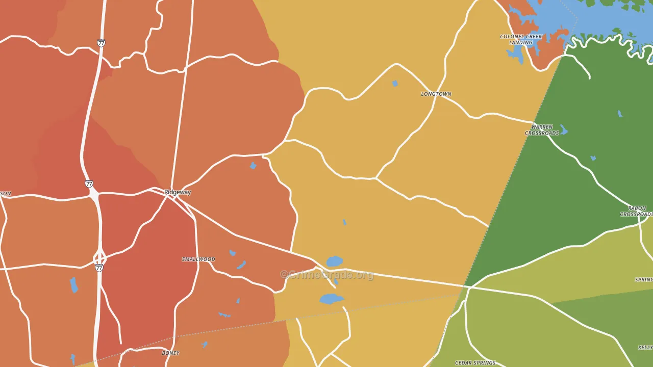 29130, SC Map of Vehicle Theft Rates
