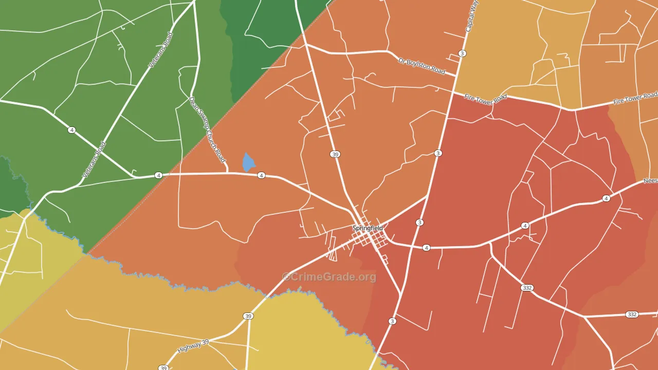 29146, SC Map of Vehicle Theft Rates