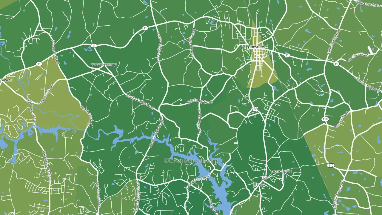 29323, SC Map of Vehicle Theft Rates