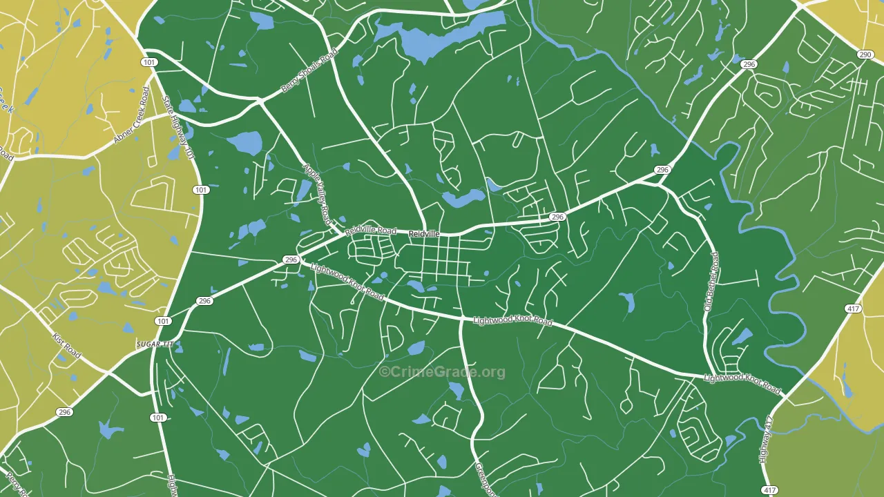 29375, SC Map of Vehicle Theft Rates