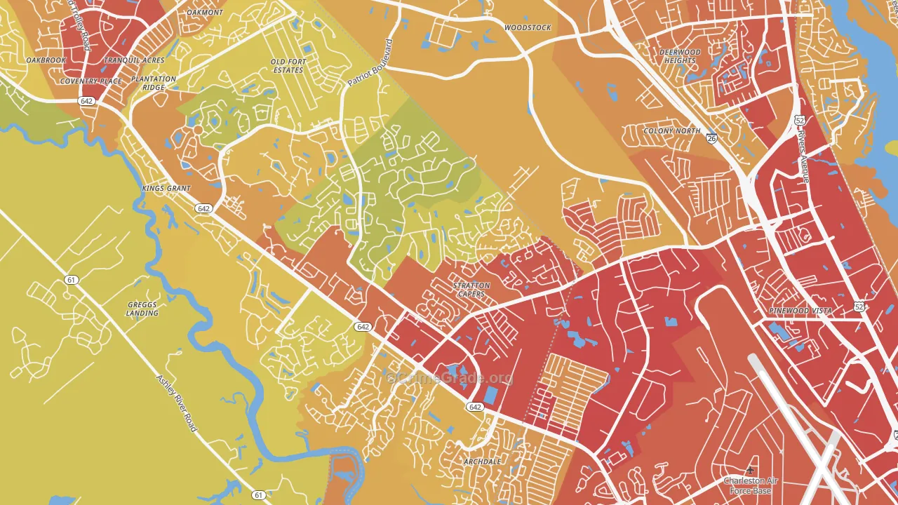 29420, SC Map of Vehicle Theft Rates