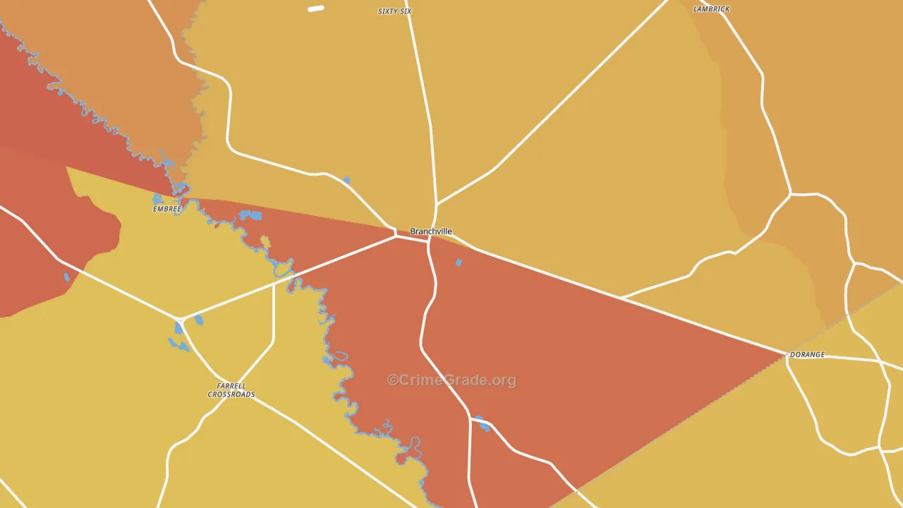 29432, SC Map of Vehicle Theft Rates