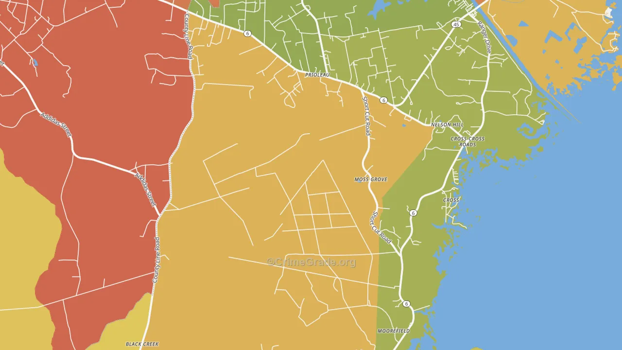 29436, SC Map of Vehicle Theft Rates