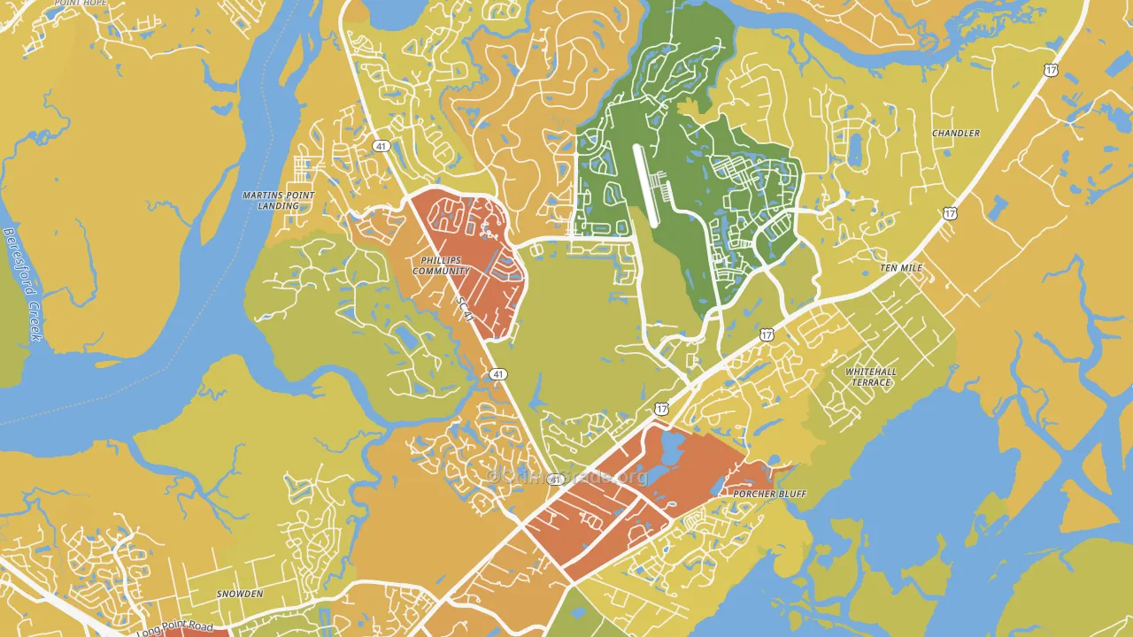 29466, SC Map of Vehicle Theft Rates
