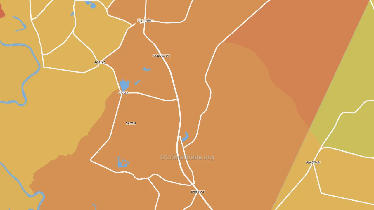 29516, SC Map of Vehicle Theft Rates