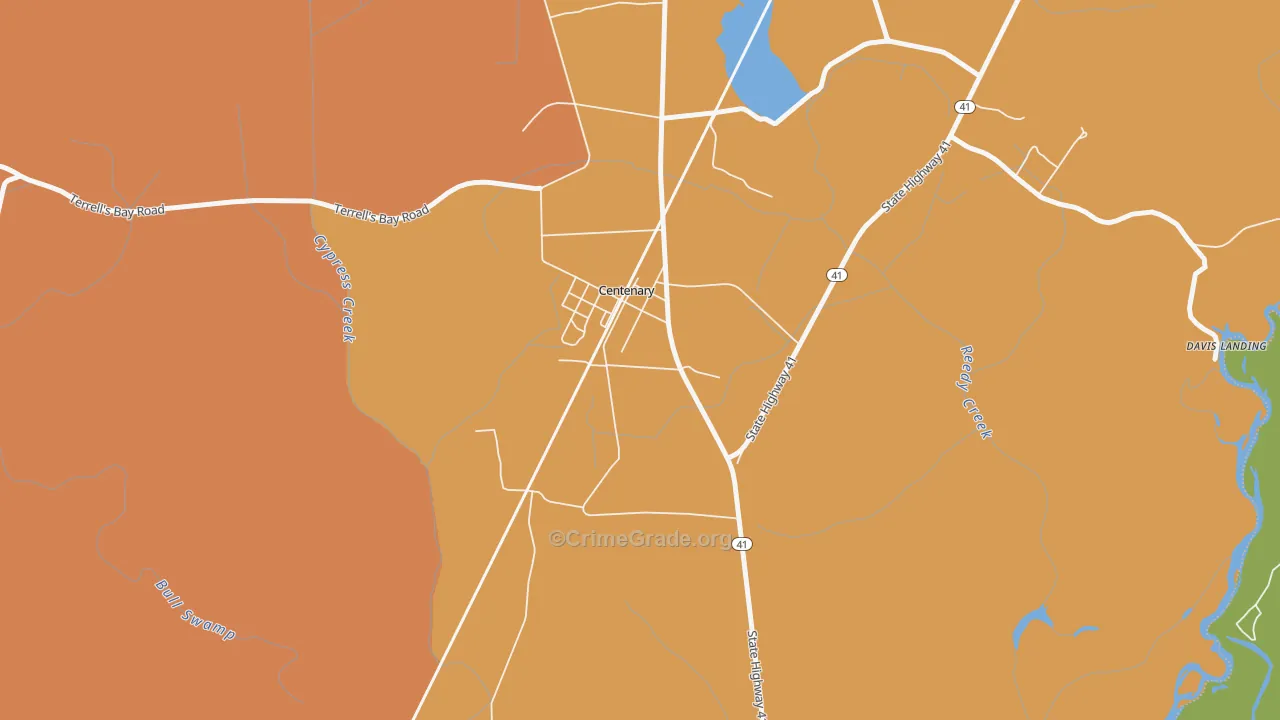 29519, SC Map of Vehicle Theft Rates