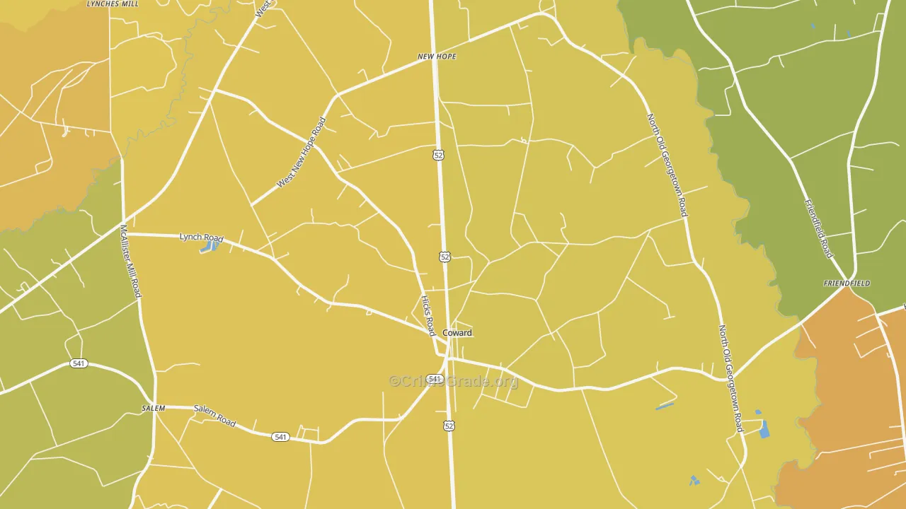 29530, SC Map of Vehicle Theft Rates