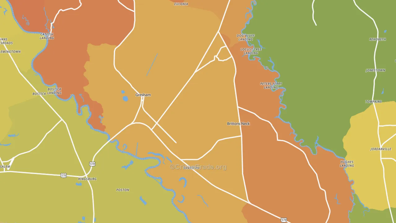29546, SC Map of Vehicle Theft Rates
