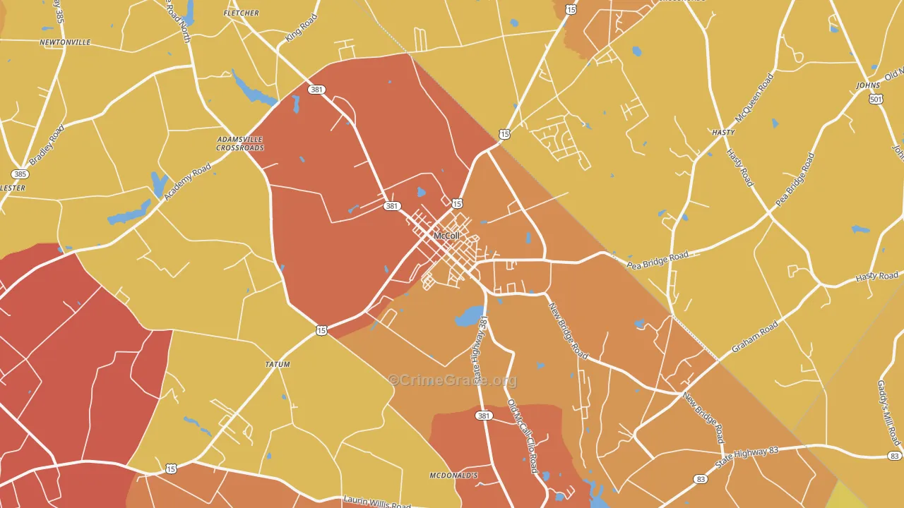 29570, SC Map of Vehicle Theft Rates