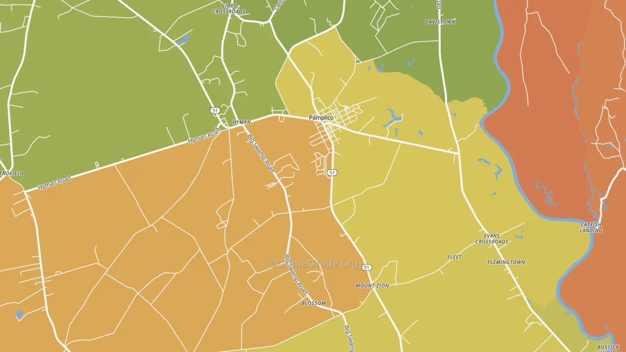 29583, SC Map of Vehicle Theft Rates
