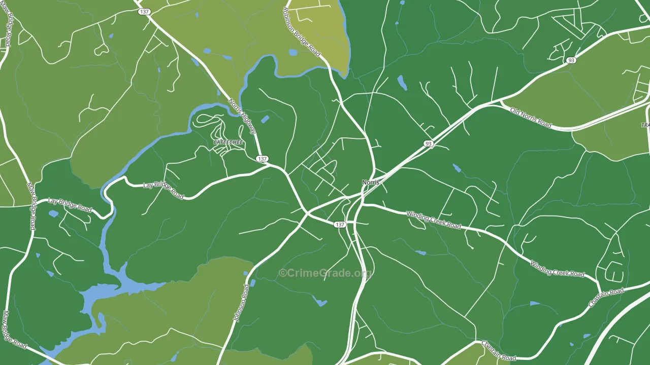 29667, SC Map of Vehicle Theft Rates