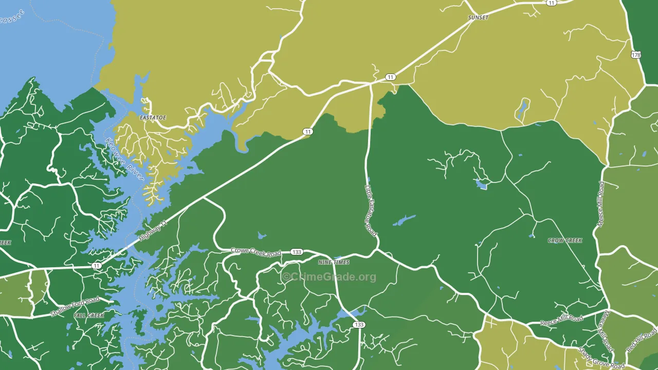 29685, SC Map of Vehicle Theft Rates