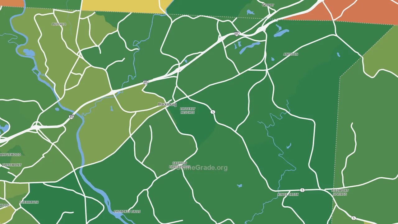 29702, SC Map of Vehicle Theft Rates