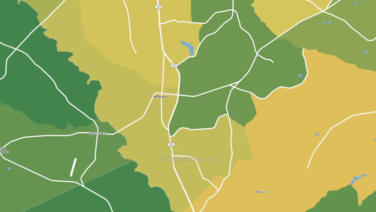 29718, SC Map of Vehicle Theft Rates
