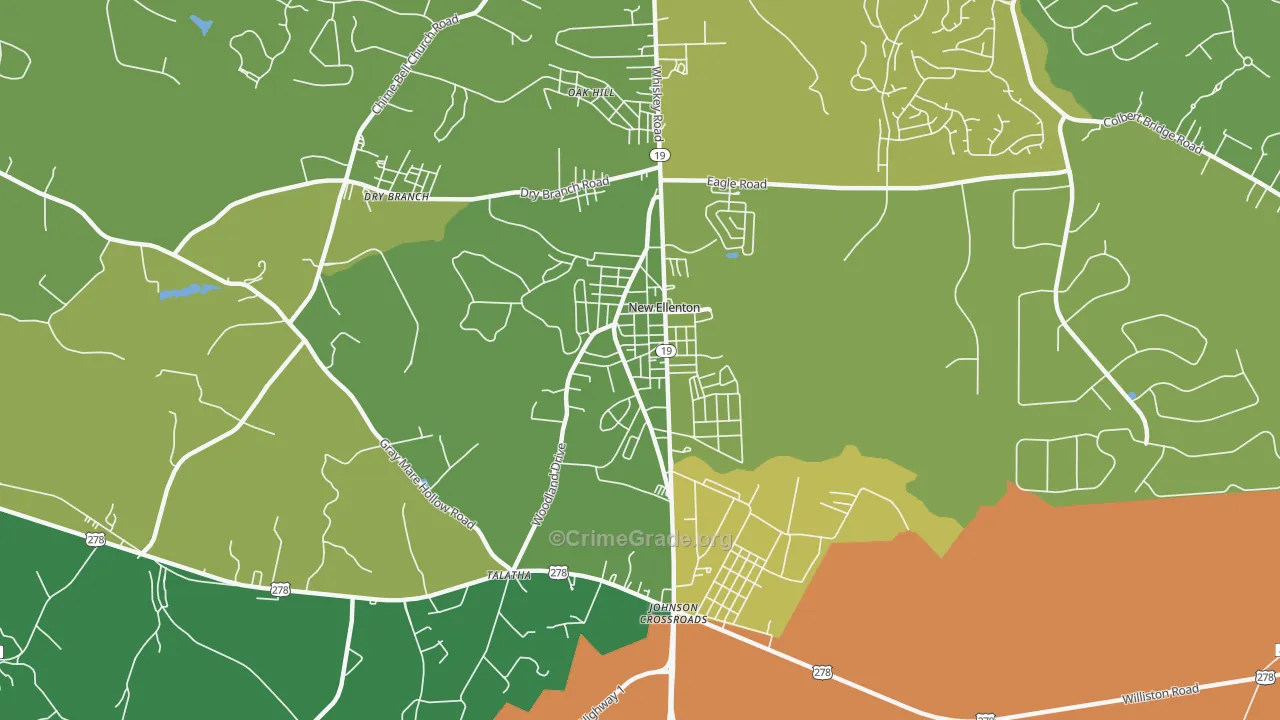 29809, SC Map of Vehicle Theft Rates
