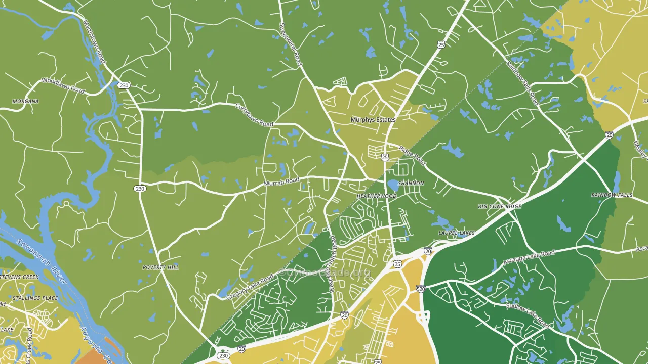 29860, SC Map of Vehicle Theft Rates