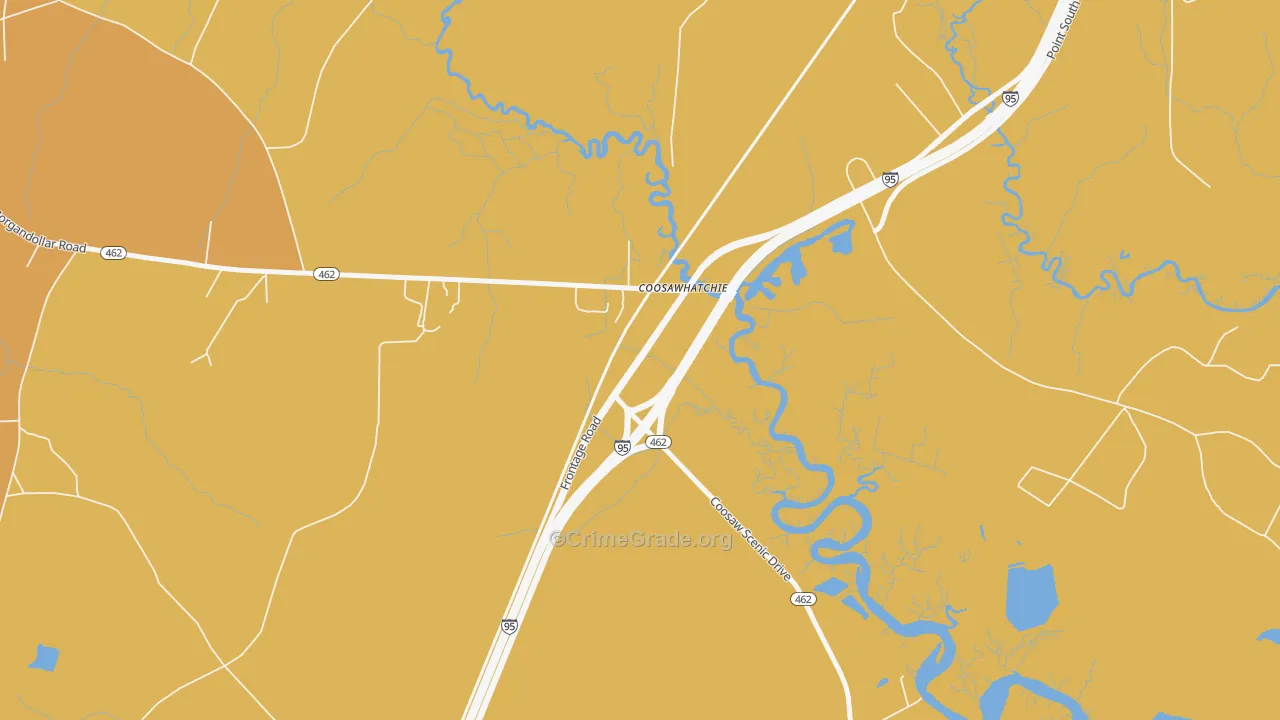 29912, SC Map of Vehicle Theft Rates