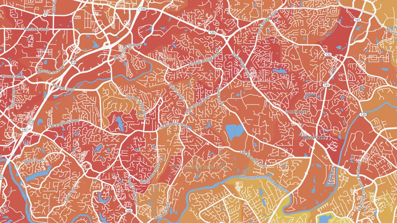 30022, GA Map of Vehicle Theft Rates