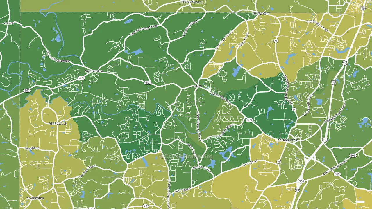 30028, GA Map of Vehicle Theft Rates