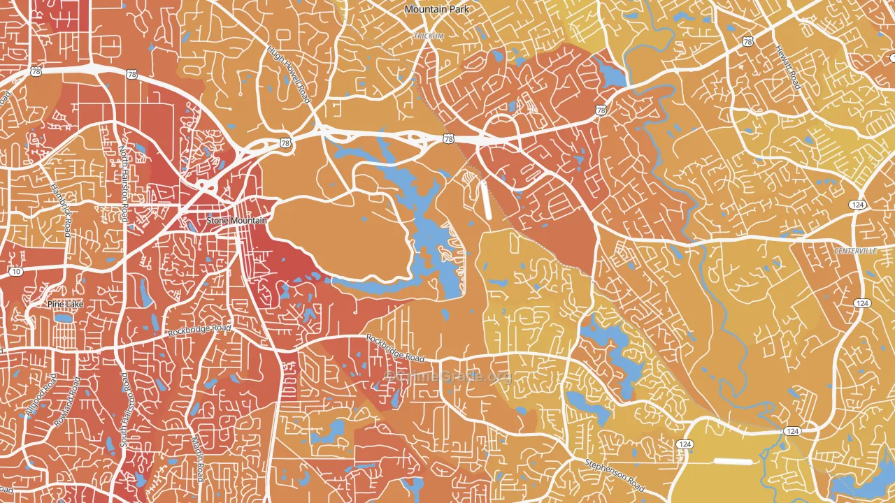 30087, GA Map of Vehicle Theft Rates