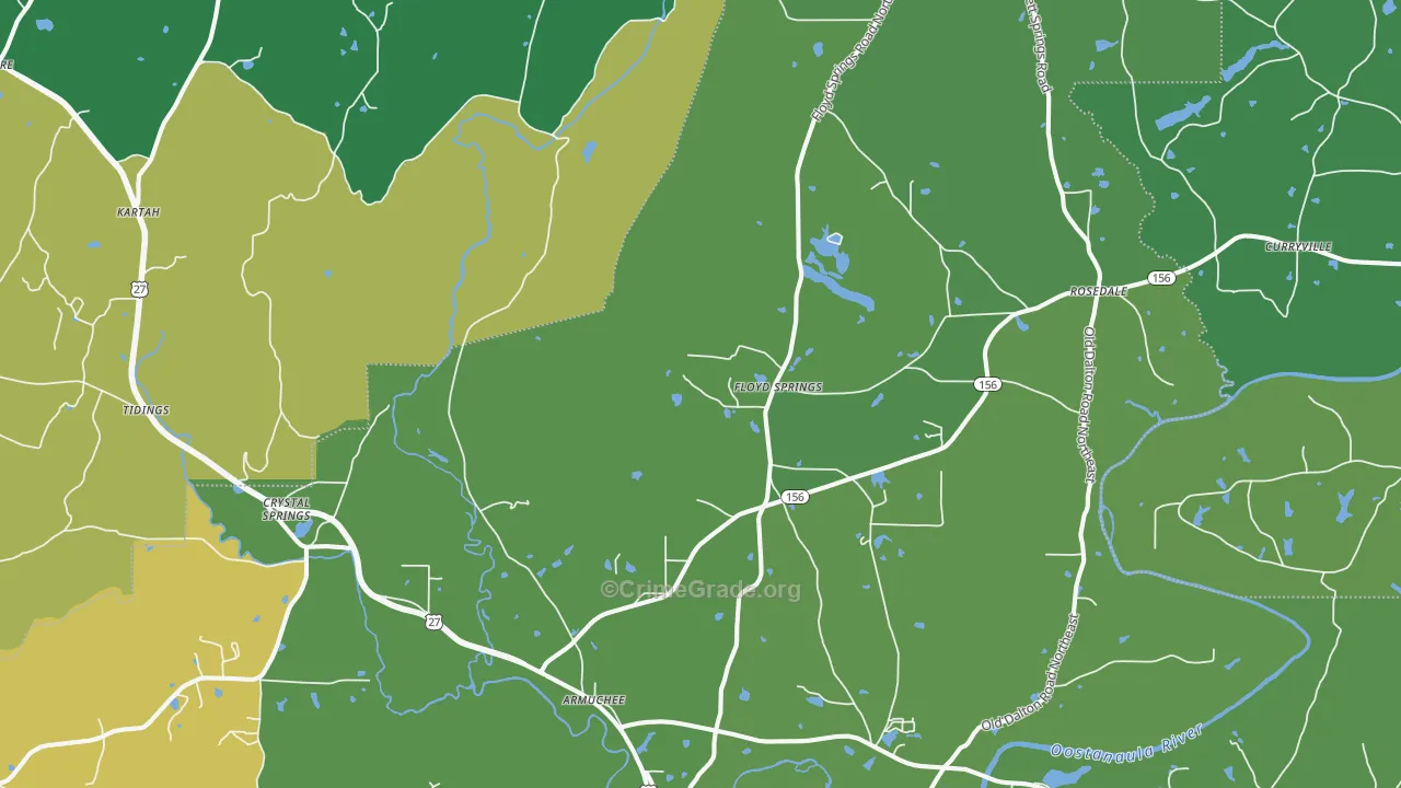 30105, GA Map of Vehicle Theft Rates