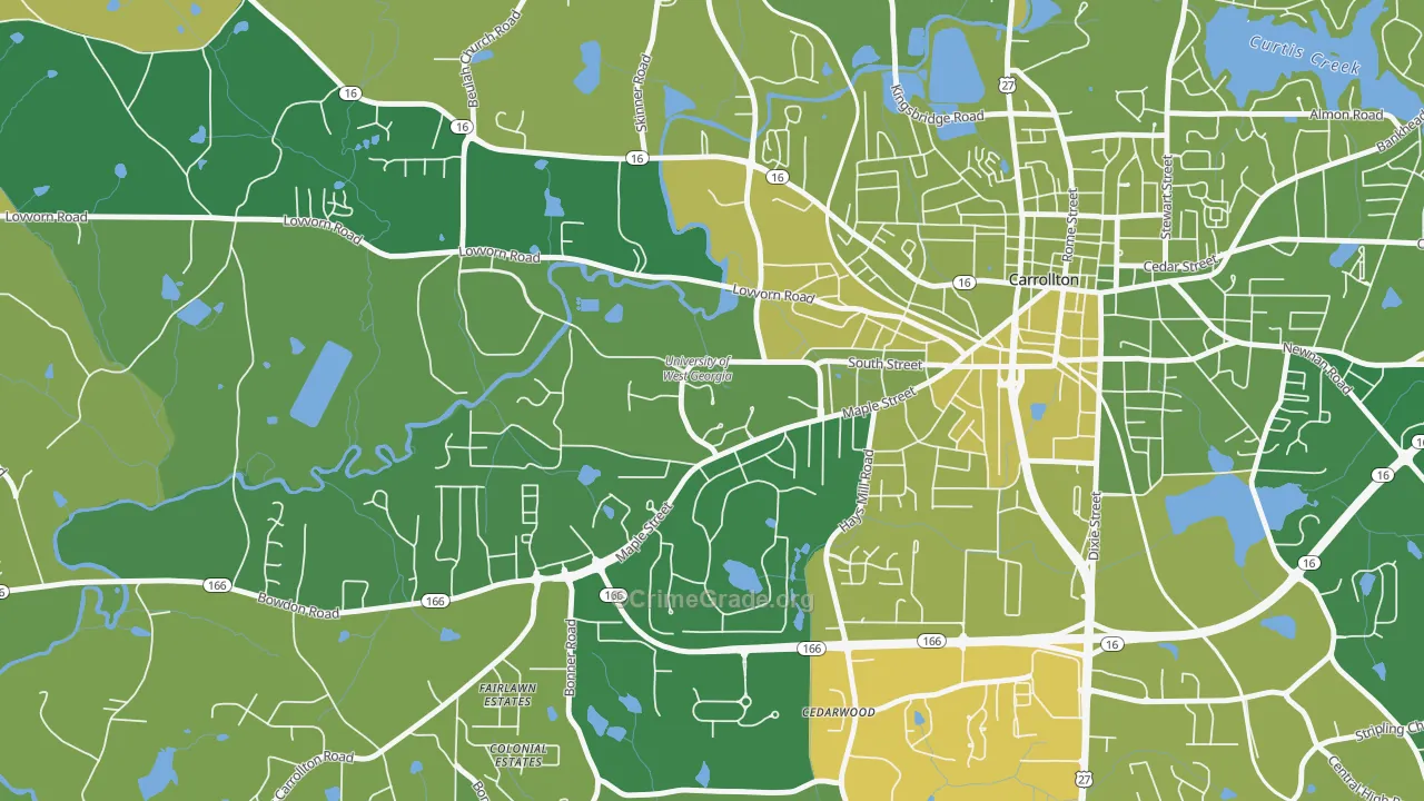 30118, GA Map of Vehicle Theft Rates