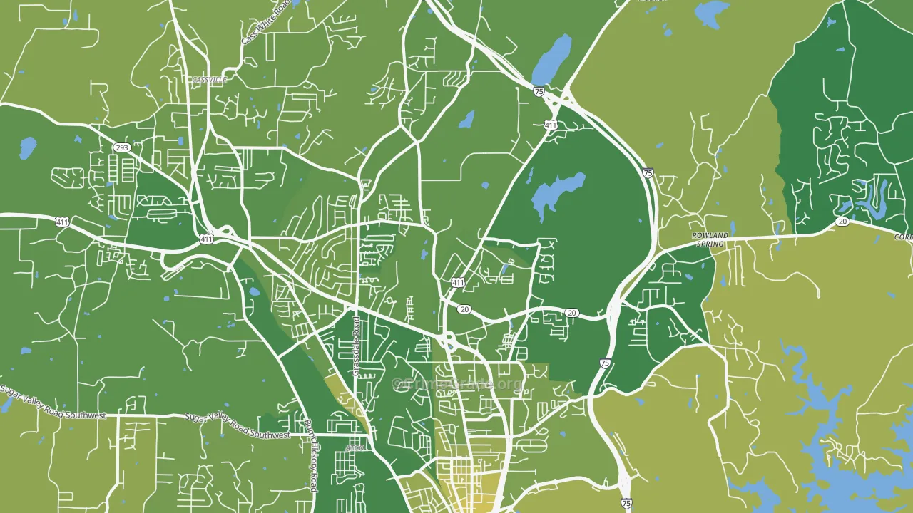 30121, GA Map of Vehicle Theft Rates