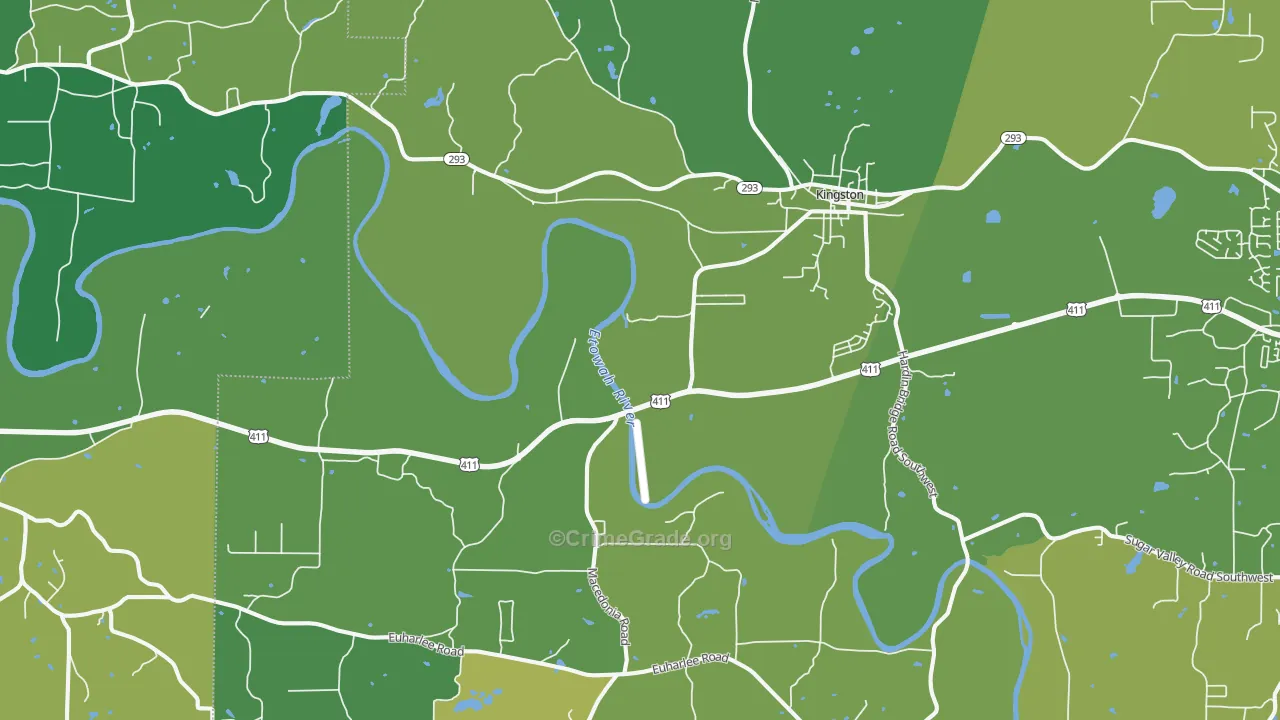 30145, GA Map of Vehicle Theft Rates