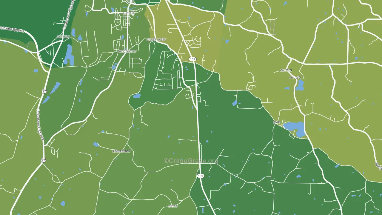 30173, GA Map of Vehicle Theft Rates