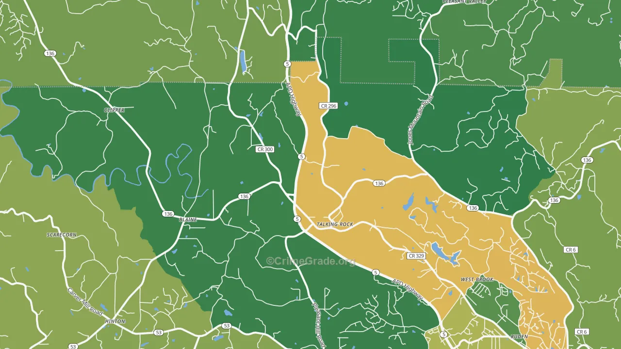 30175, GA Map of Vehicle Theft Rates