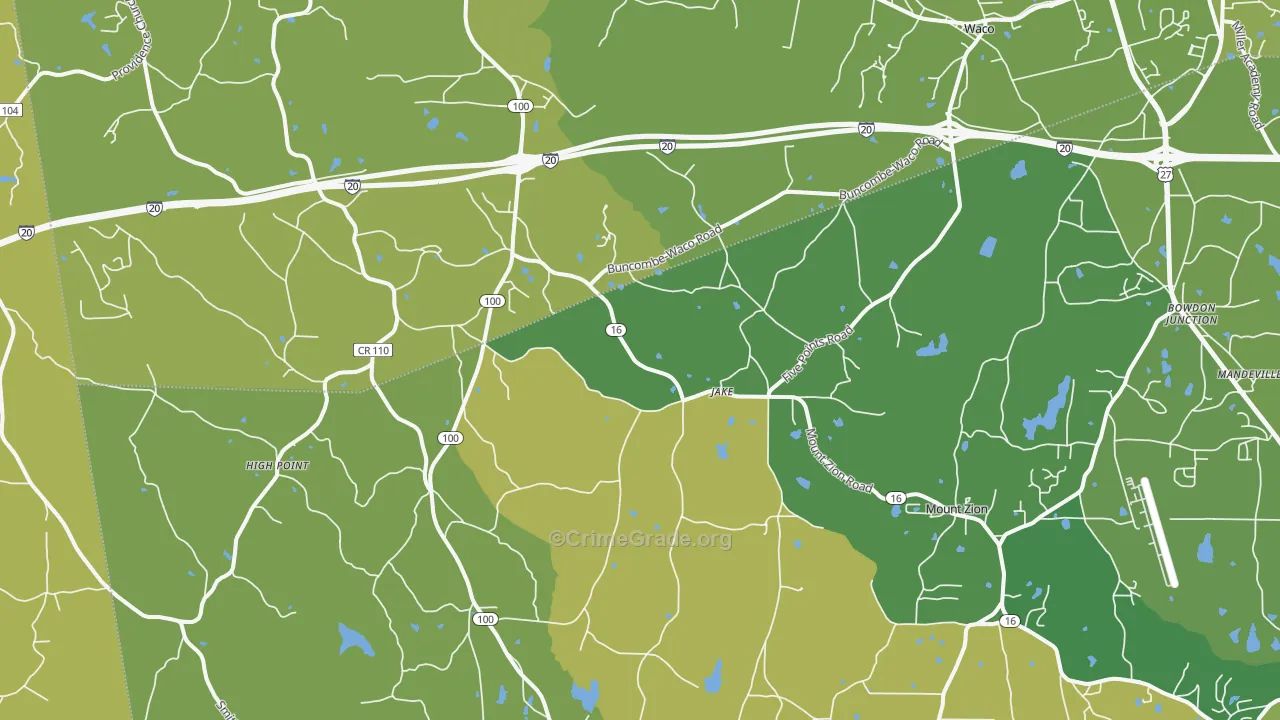 30182, GA Map of Vehicle Theft Rates