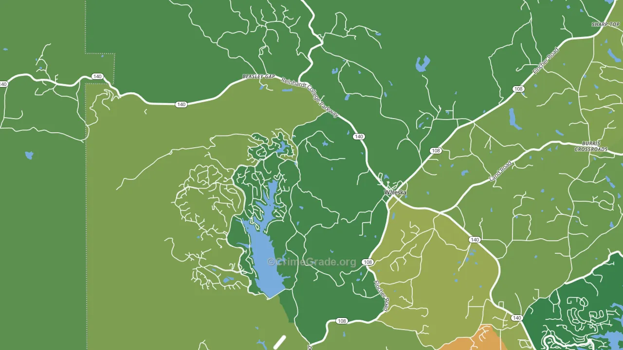 30183, GA Map of Vehicle Theft Rates