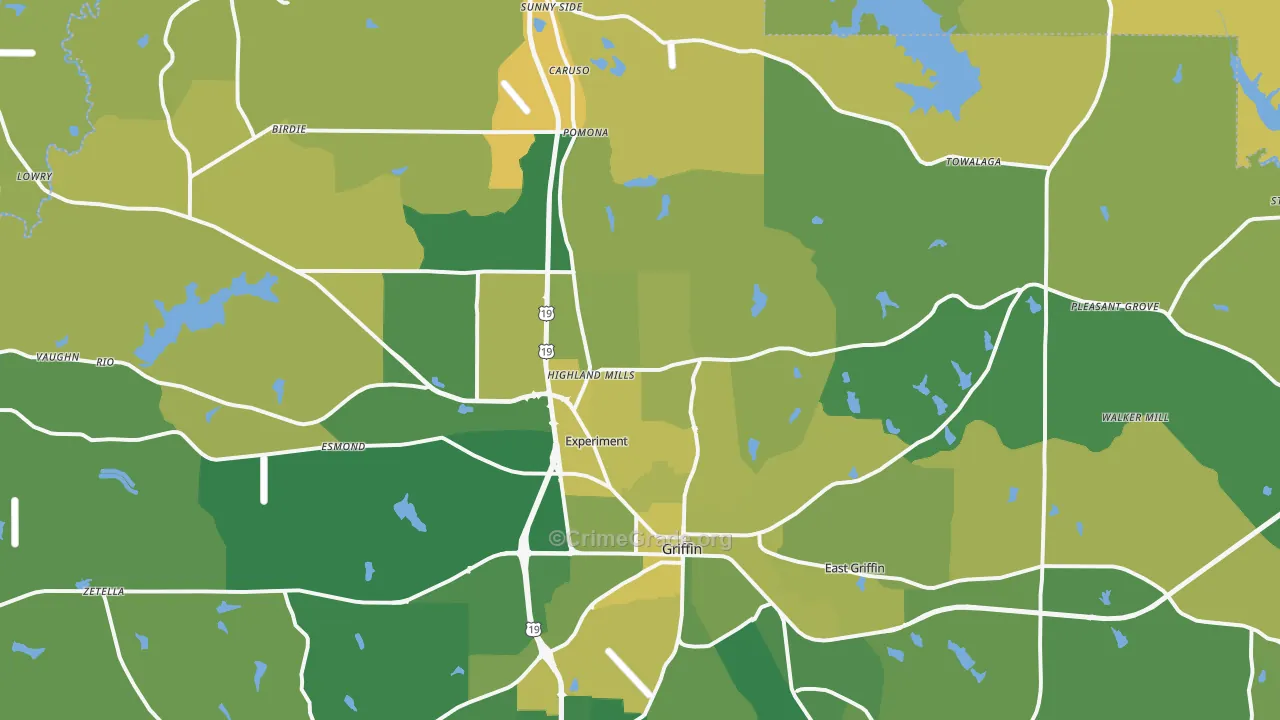 30223, GA Map of Vehicle Theft Rates