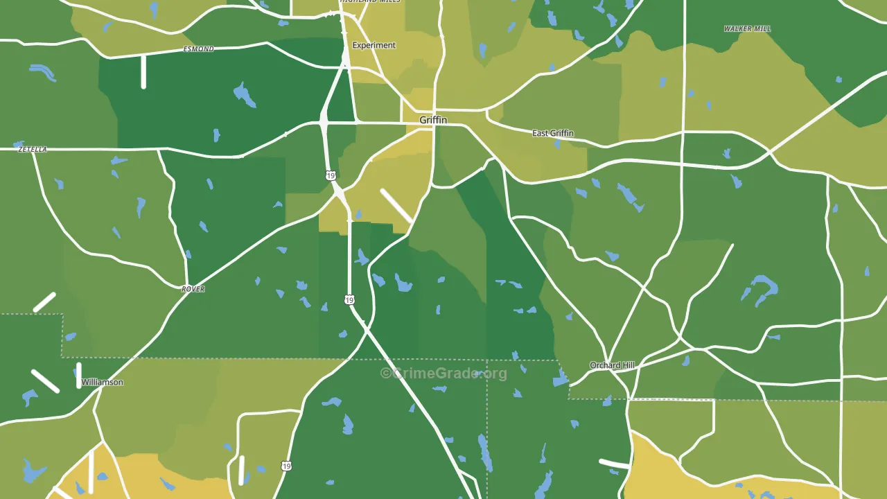 30224, GA Map of Vehicle Theft Rates