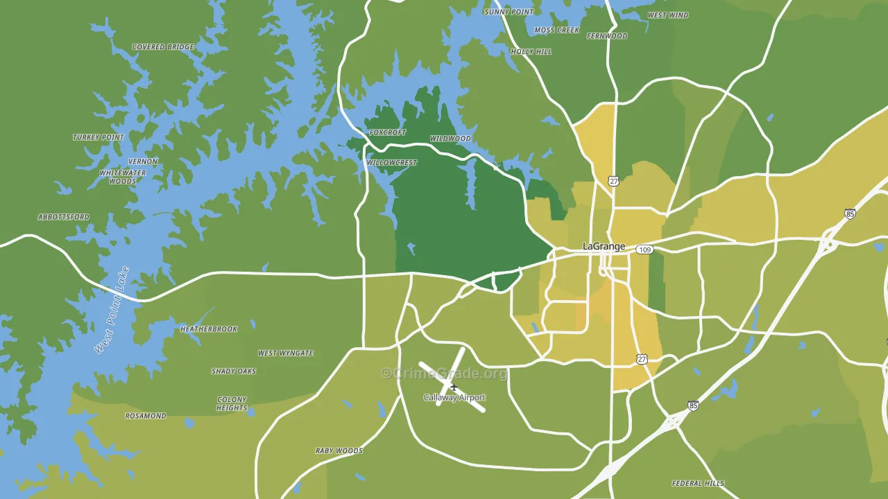 30240, GA Map of Vehicle Theft Rates