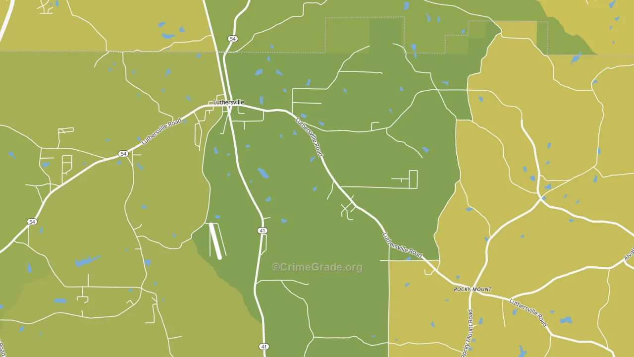 30251, GA Map of Vehicle Theft Rates