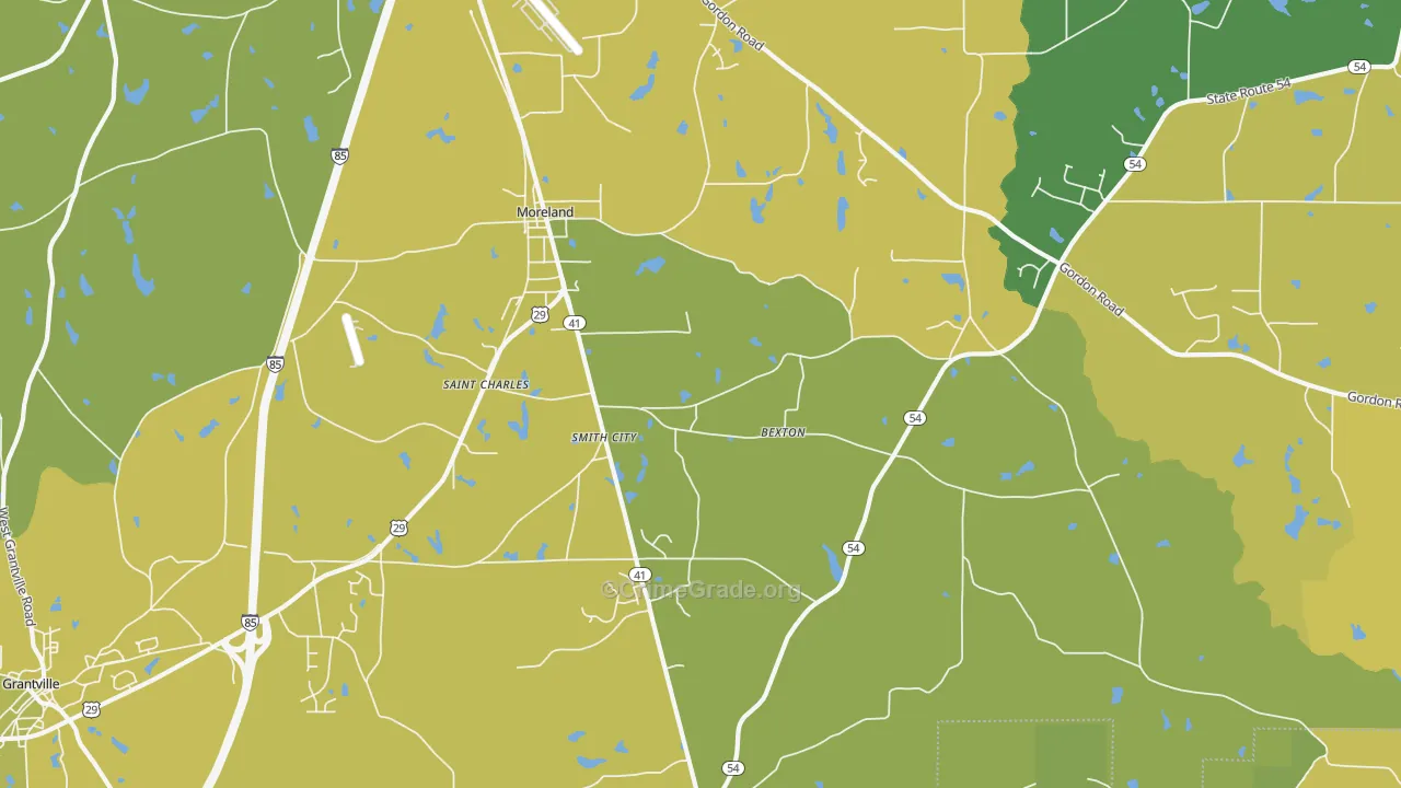 30259, GA Map of Vehicle Theft Rates