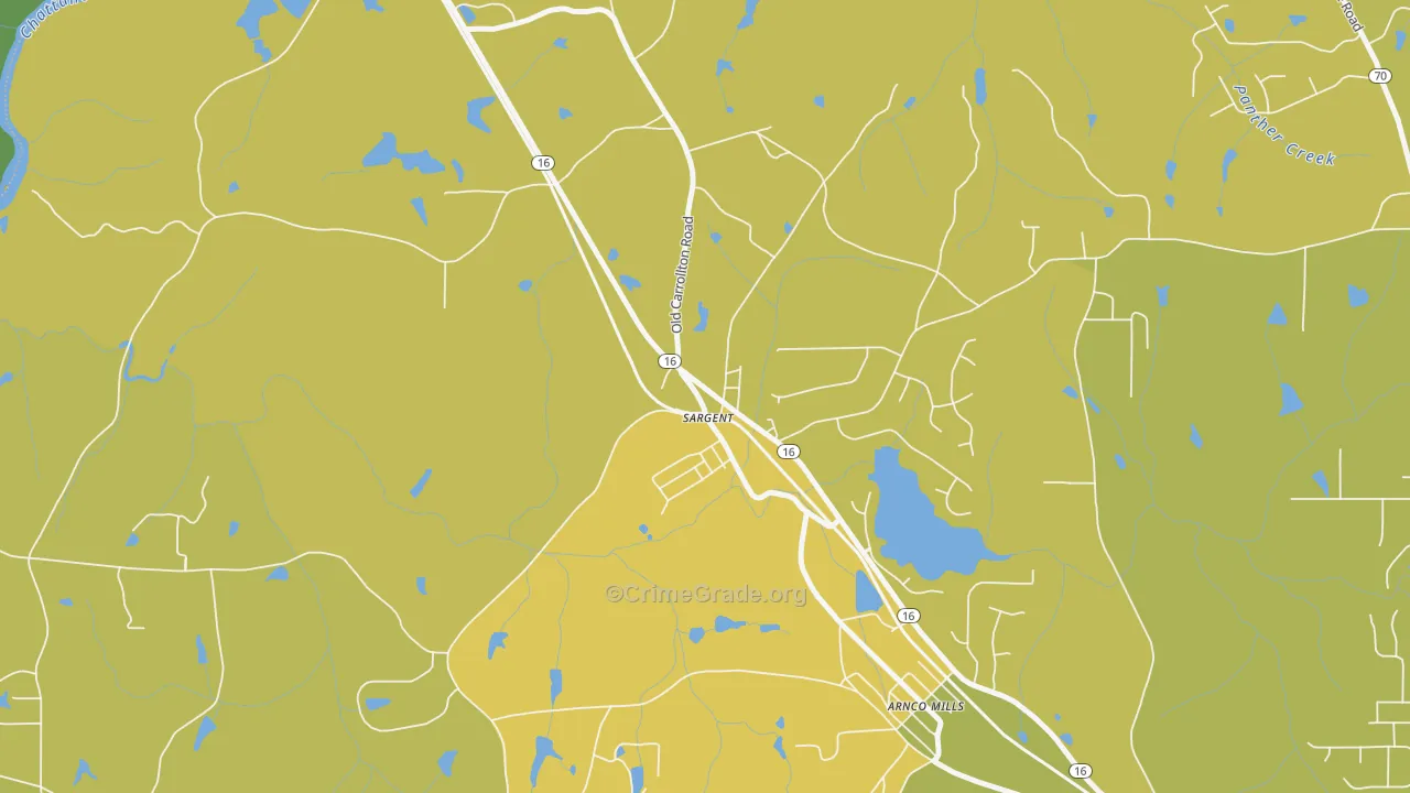 30275, GA Map of Vehicle Theft Rates
