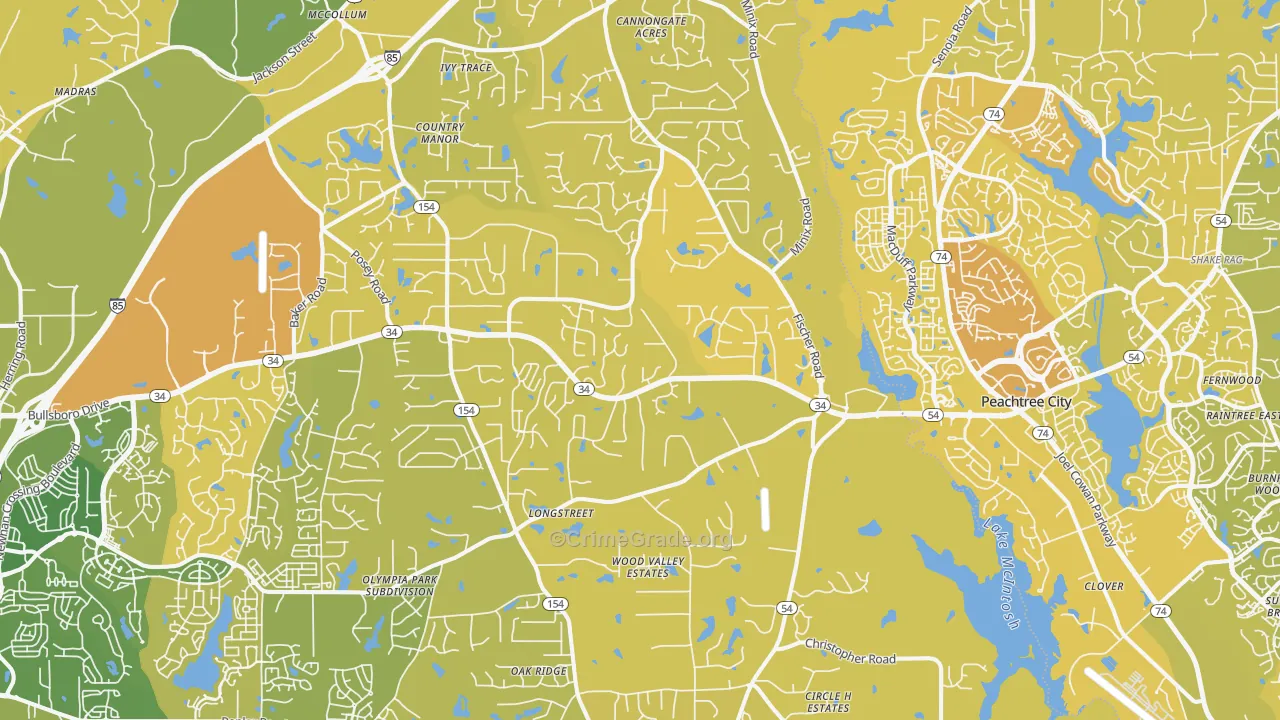 30277, GA Map of Vehicle Theft Rates