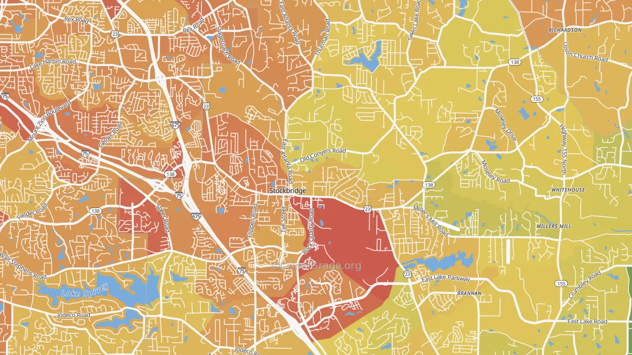 30281, GA Map of Vehicle Theft Rates
