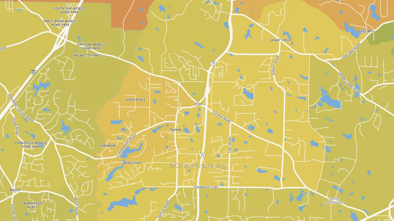 30290, GA Map of Vehicle Theft Rates