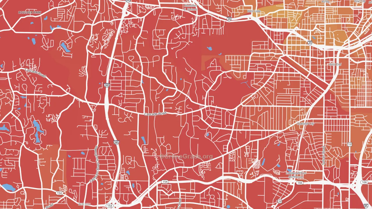 30311, GA Map of Vehicle Theft Rates