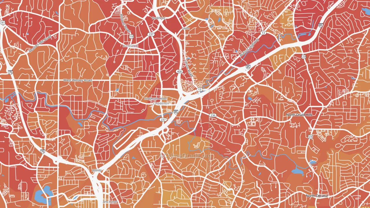 30324, GA Map of Vehicle Theft Rates