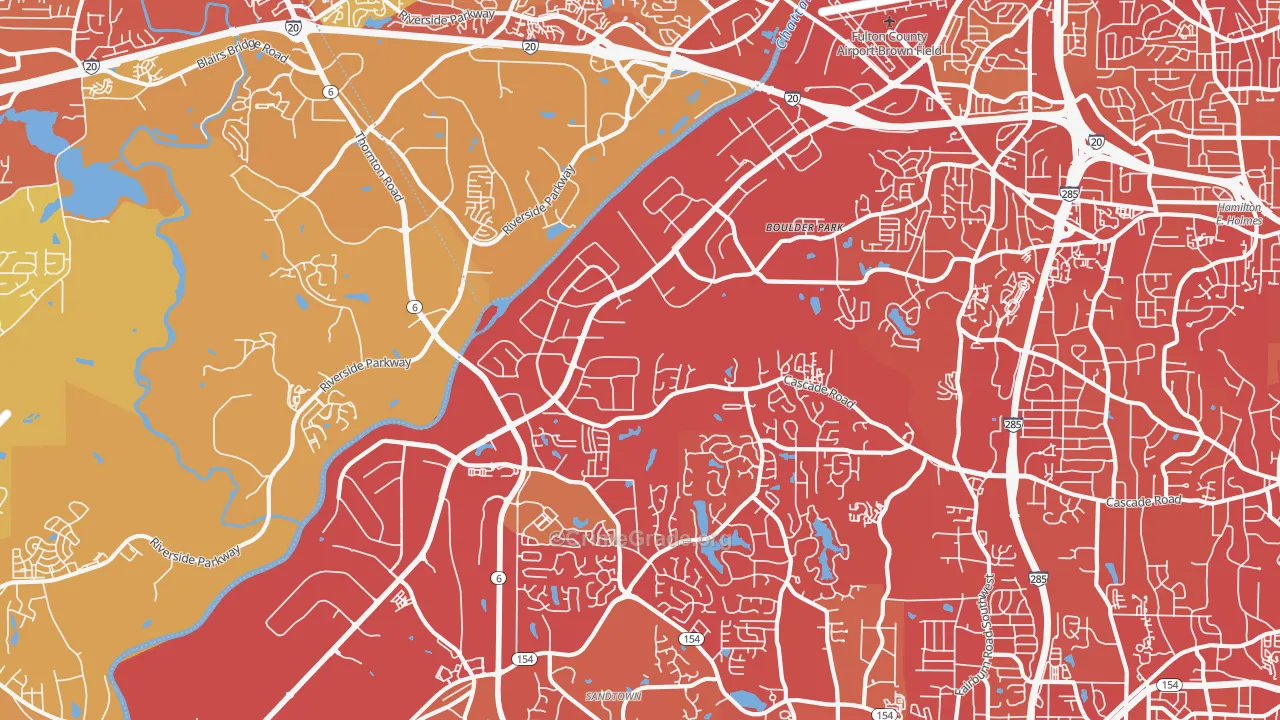 30336, GA Map of Vehicle Theft Rates