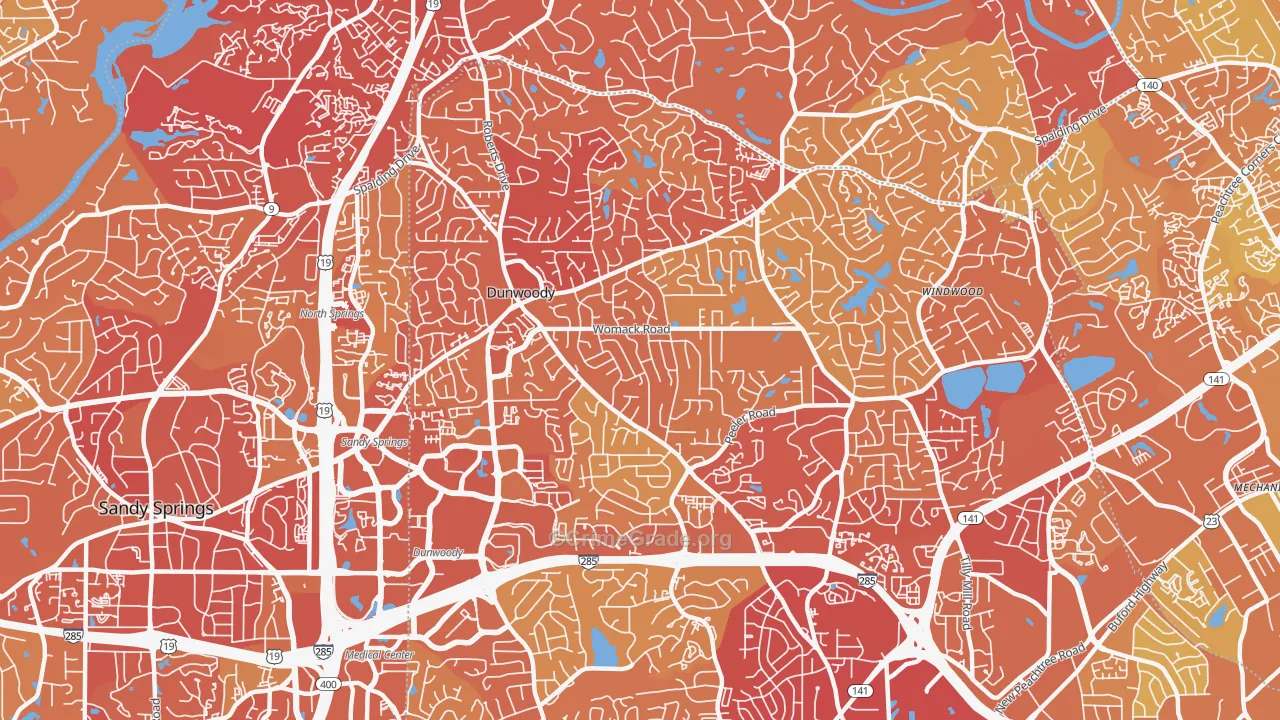 30338, GA Map of Vehicle Theft Rates