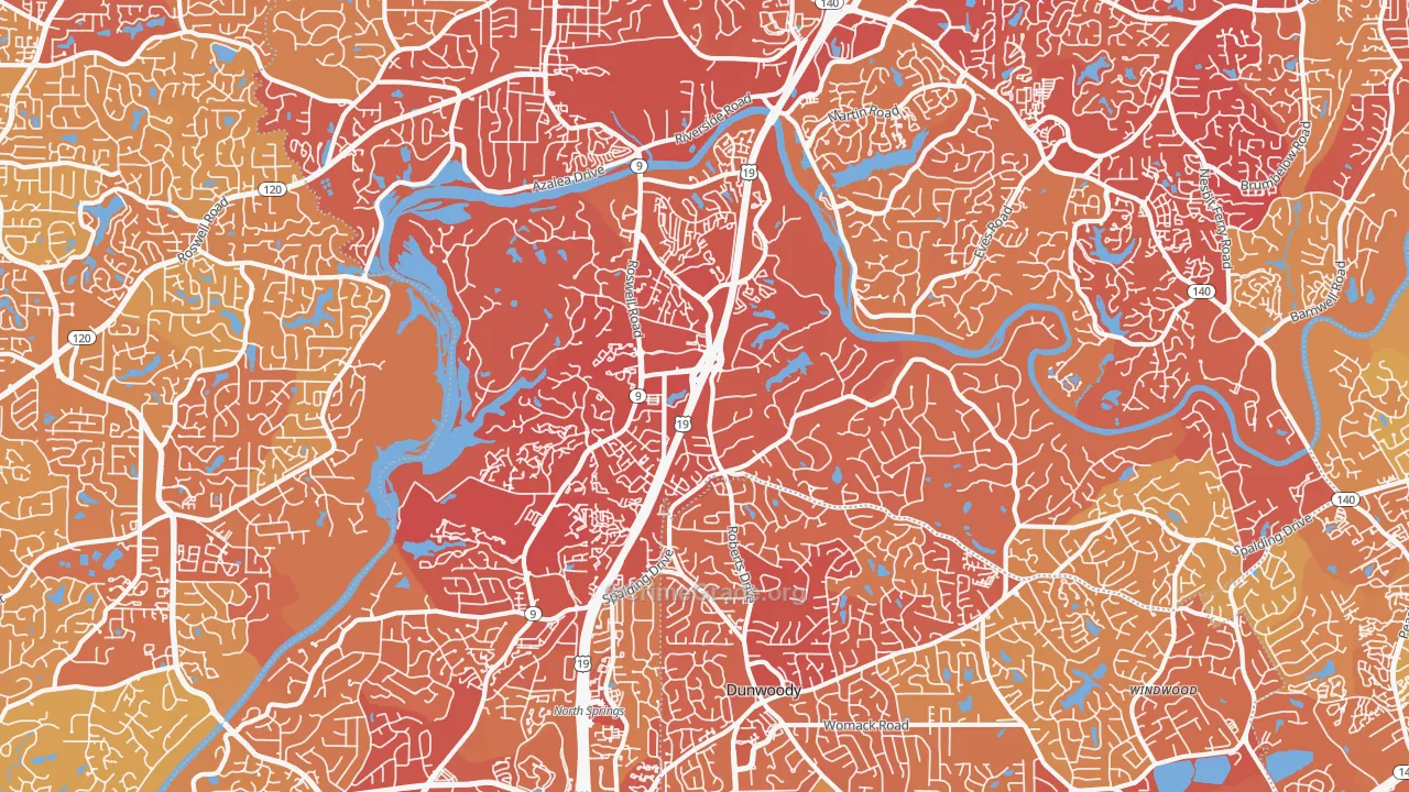 30350, GA Map of Vehicle Theft Rates
