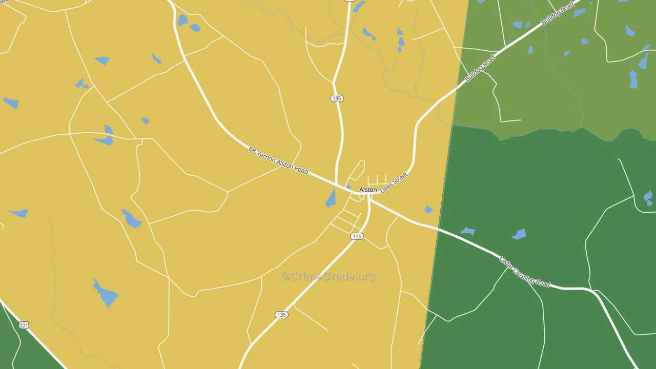 30412, GA Map of Vehicle Theft Rates