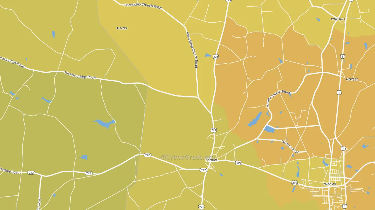 30413, GA Map of Vehicle Theft Rates